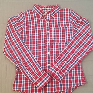 Abercrombie plaid bottom up shirt